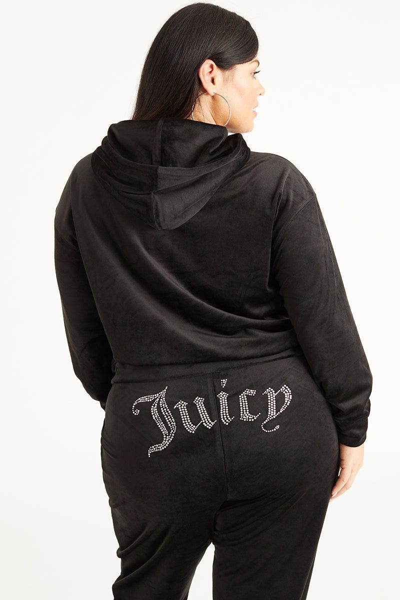 Plus-Size Oversized Bling Big Velour Hoodie sold by Juicy Couture product image thumbnail 3