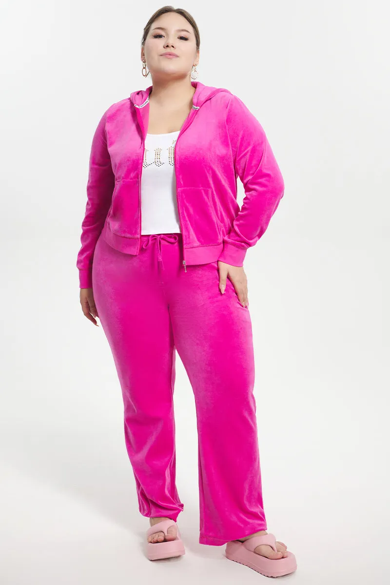 Plus-Size Classic Cotton Velour Track Pants sold by Juicy Couture product image thumbnail 4