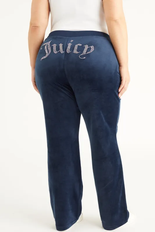 Plus-Size OG Big Bling Velour Track Pants sold by Juicy Couture