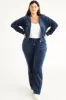 Plus-Size OG Big Bling Velour Track Pants sold by Juicy Couture
