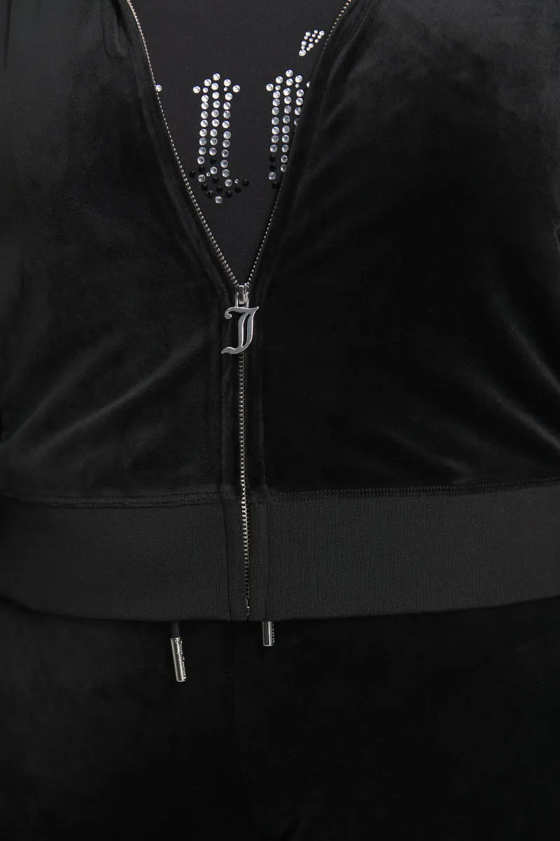 Plus-Size Ombre Big Bling Velour Hoodie sold by Juicy Couture product image thumbnail 4