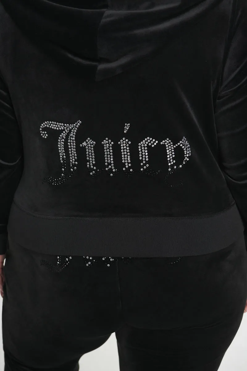 Plus-Size Ombre Big Bling Velour Hoodie sold by Juicy Couture product image thumbnail 5