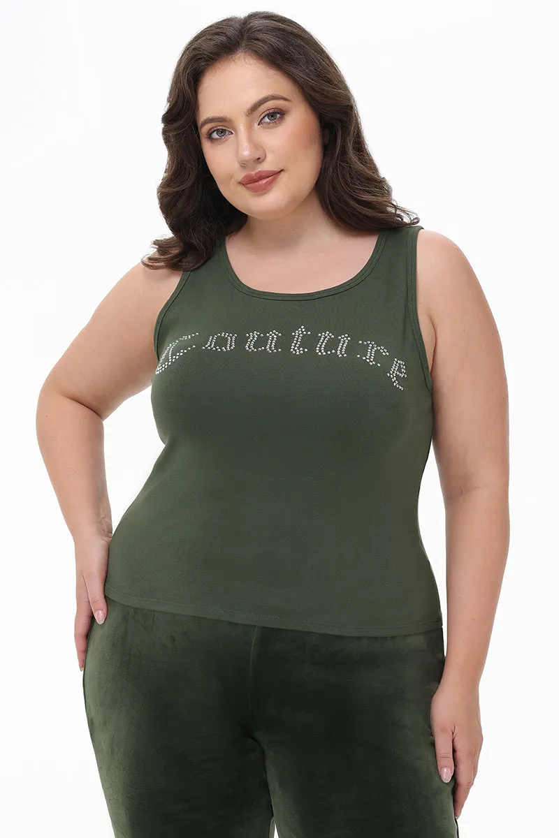 Plus-Size Big Bling Couture Tank Top sold by Juicy Couture