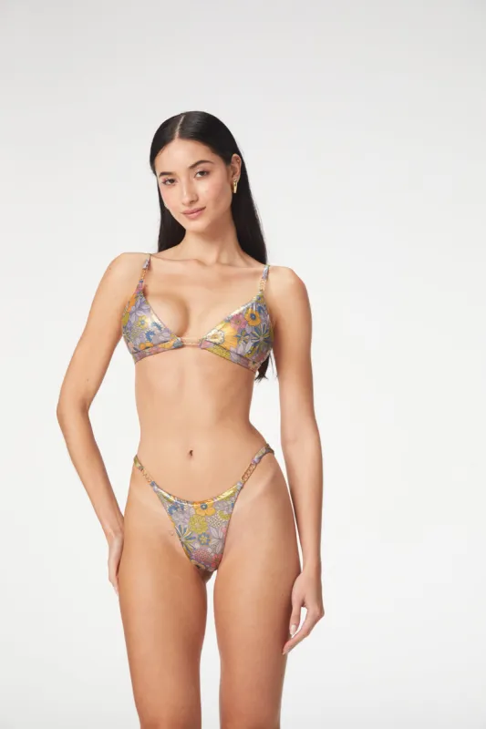 Capittana Dalia Metallic Flowers Top sold by Juicy Couture