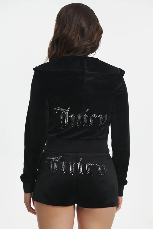 Ombre Big Bling Velour Hoodie sold by Juicy Couture