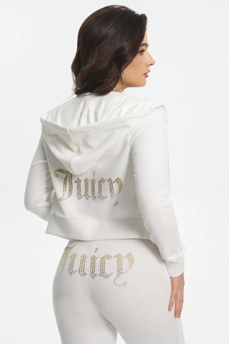 Ombre Big Bling Velour Hoodie sold by Juicy Couture product image thumbnail 2