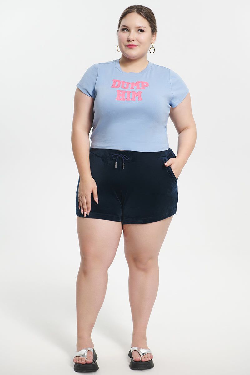 Plus-Size Dump Him Baby Tee sold by Juicy Couture product image thumbnail 5