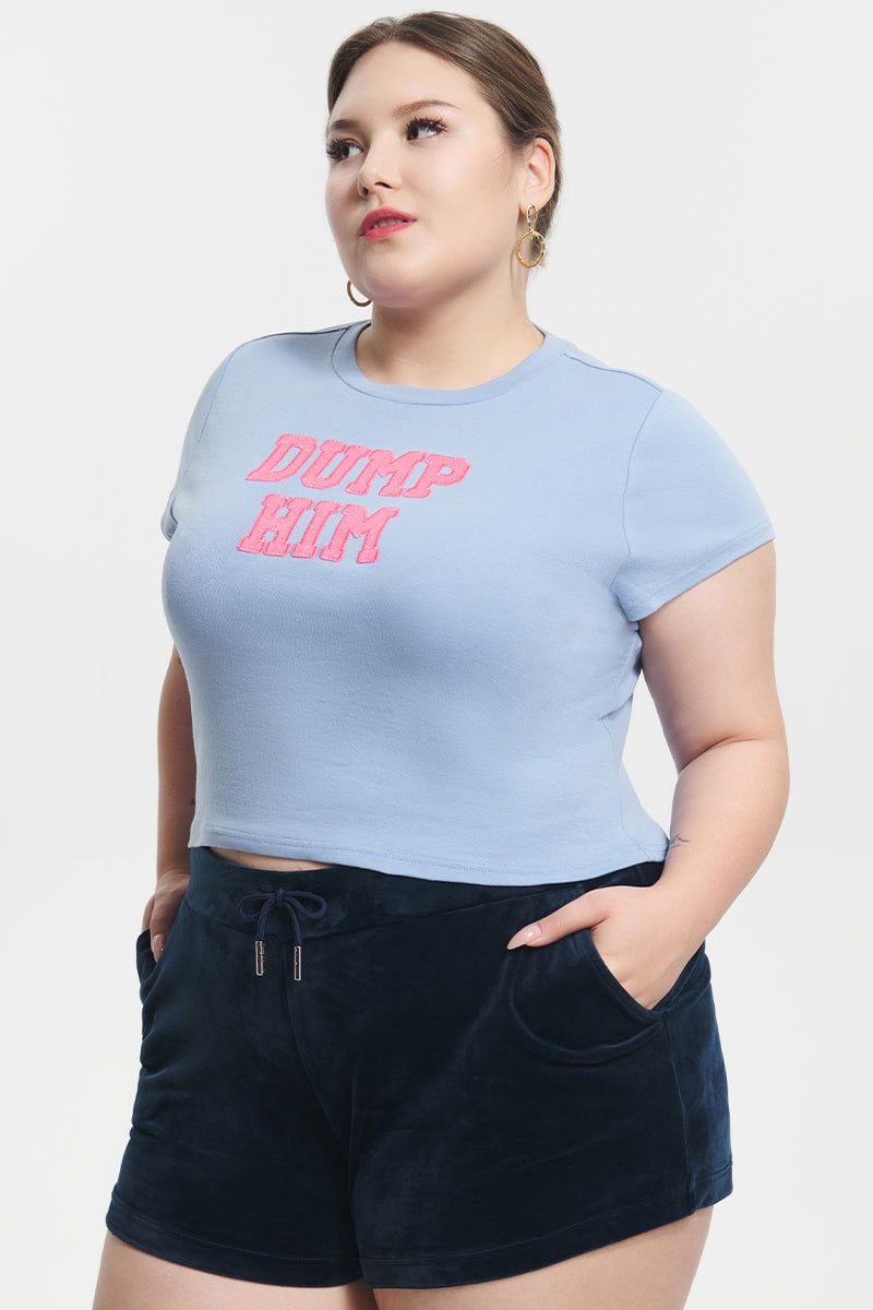 Plus-Size Dump Him Baby Tee sold by Juicy Couture product image thumbnail 2