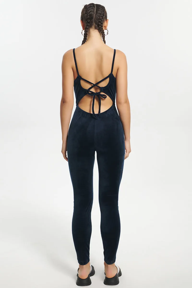 Strappy Script Velour Jumpsuit sold by Juicy Couture product image thumbnail 3