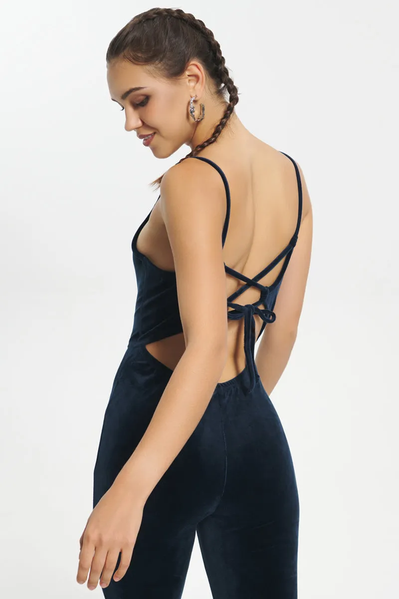 Strappy Script Velour Jumpsuit sold by Juicy Couture product image thumbnail 5