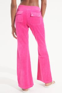 Cotton Velour Snap Pocket Track Pants with Side Bling sold by Juicy Couture