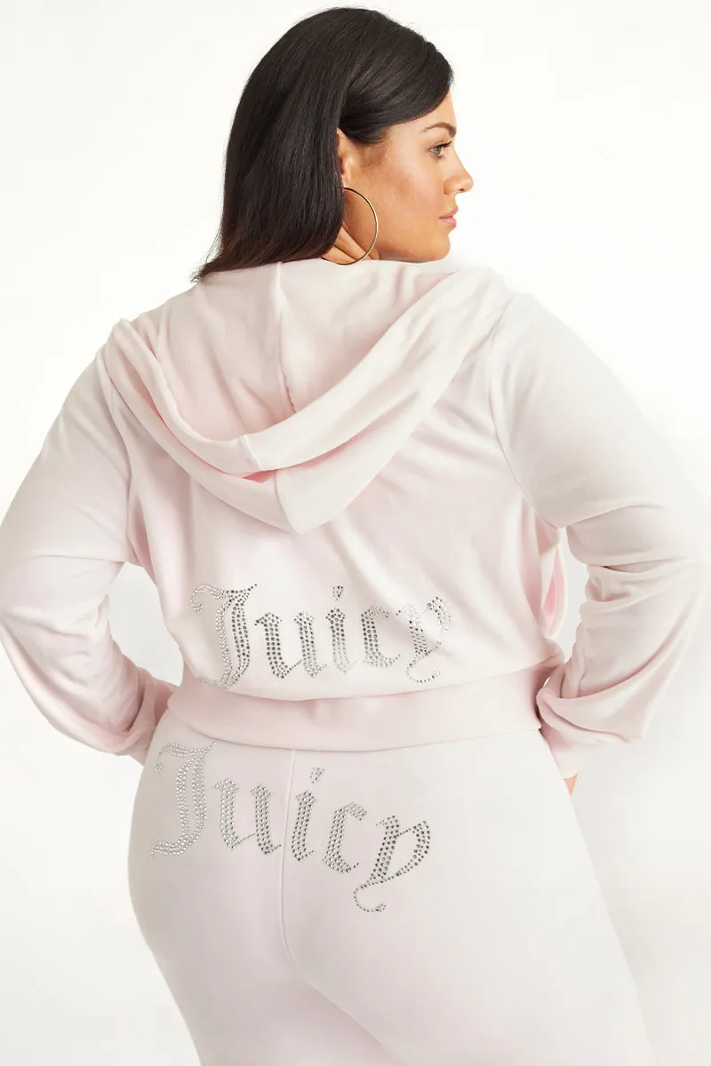 Plus-Size OG Big Bling Velour Hoodie sold by Juicy Couture
