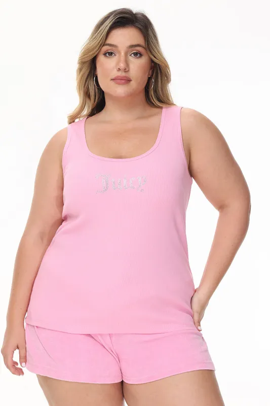 Plus-Size Long Bling Tank Top sold by Juicy Couture