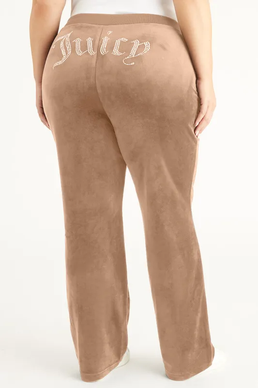 Plus-Size OG Big Bling Velour Track Pants sold by Juicy Couture