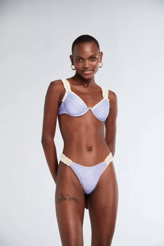 Capittana Alessia Lilac Shine with Crochet Bottom sold by Juicy Couture