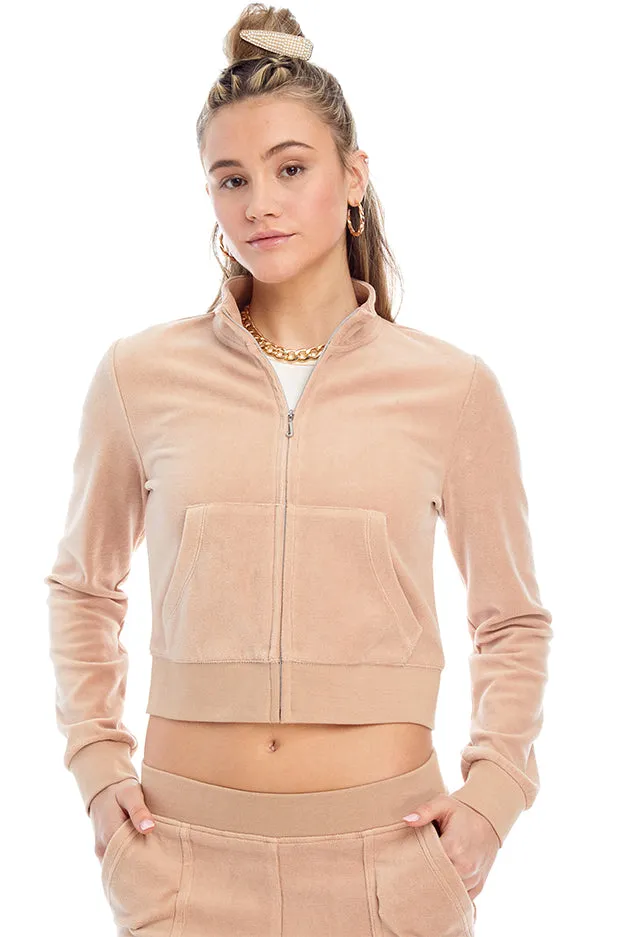 Mockneck Velour Track Jacket—REJUICED sold by Juicy Couture
