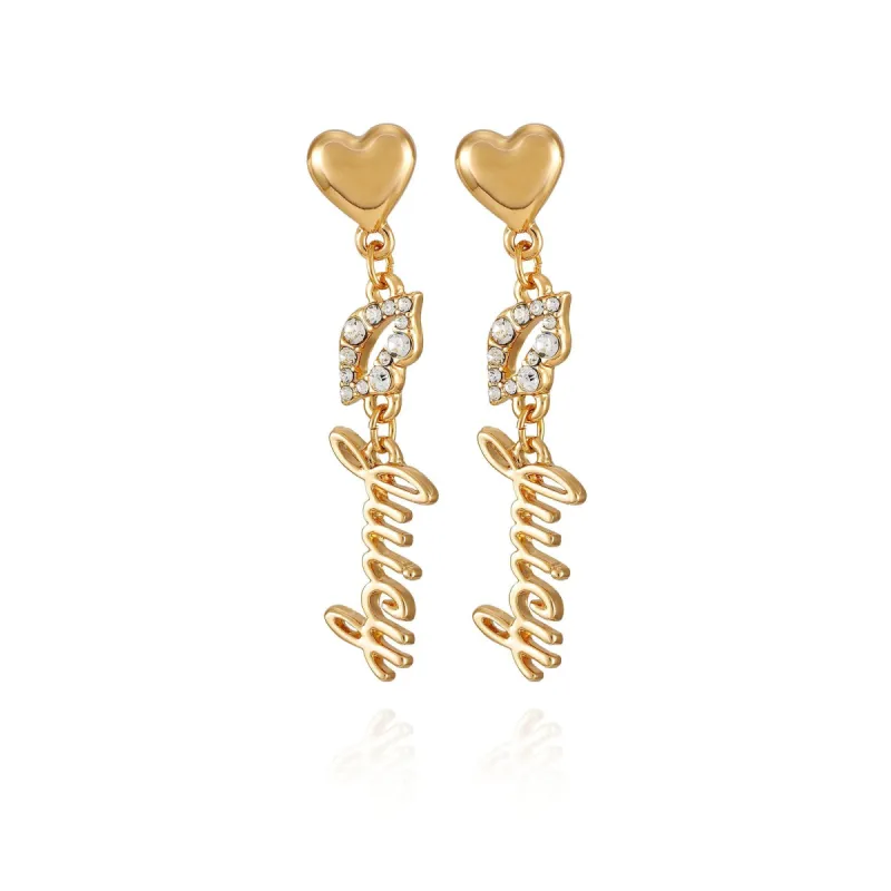 Heart Charm Drop Earrings sold by Juicy Couture