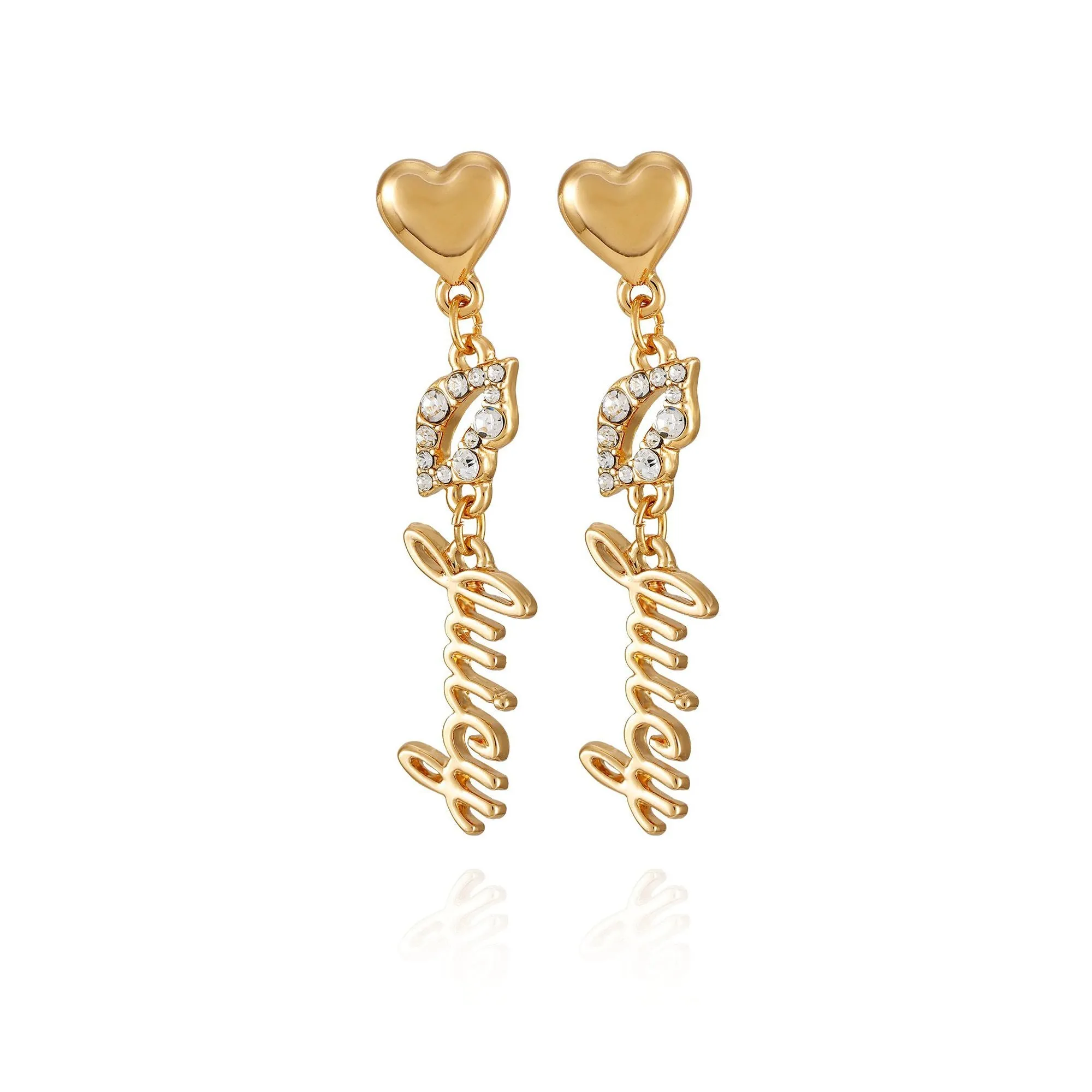 Heart Charm Drop Earrings sold by Juicy Couture