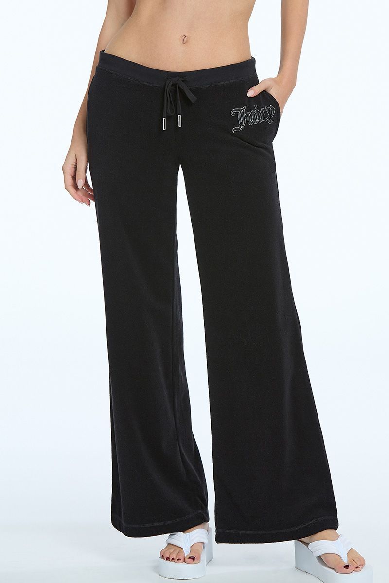 Tonal Towel Terry Track Pants sold by Juicy Couture