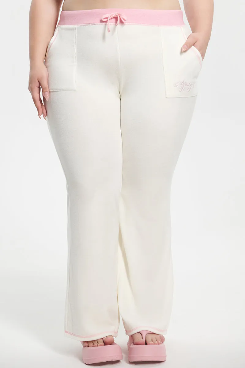 Plus-Size Sweetheart Cotton Velour Track Pants sold by Juicy Couture