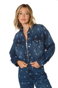 Signature Denim Jacket With Monogram JC Print sold by Juicy Couture