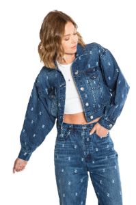Signature Denim Jacket With Monogram JC Print sold by Juicy Couture