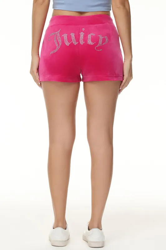 Big Bling Velour Track Shorts sold by Juicy Couture