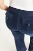 Plus-Size Hollywood Scottie Snap Pocket Cotton Velour Track Pants sold by Juicy Couture