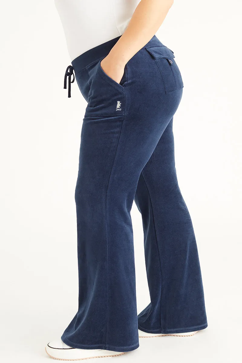 Plus-Size Hollywood Scottie Snap Pocket Cotton Velour Track Pants sold by Juicy Couture product image thumbnail 3