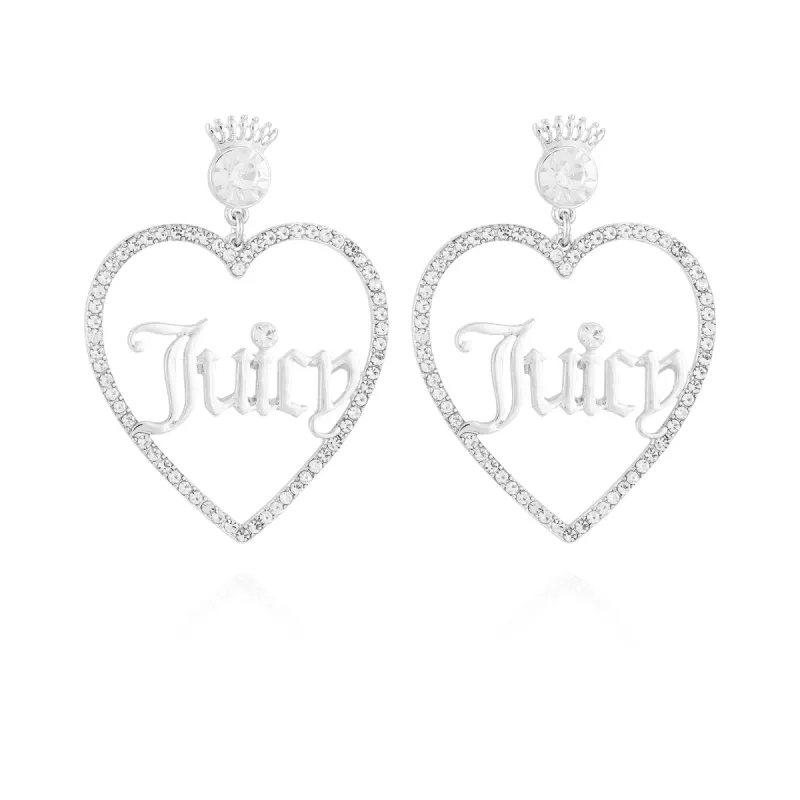 Heart Hoop Drop Earrings sold by Juicy Couture