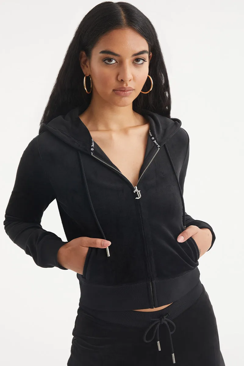 Aquarius Customizable Big Bling Velour Hoodie sold by Juicy Couture product image thumbnail 4