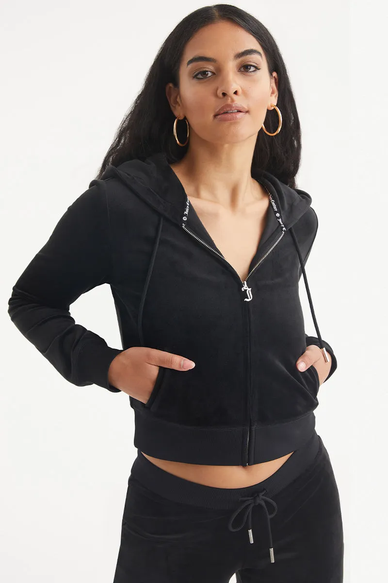 Aquarius Customizable Big Bling Velour Hoodie sold by Juicy Couture product image thumbnail 2