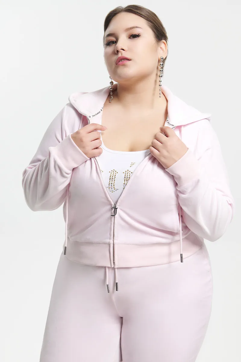 Plus-Size Mixed Jewels Velour Hoodie sold by Juicy Couture product image thumbnail 2