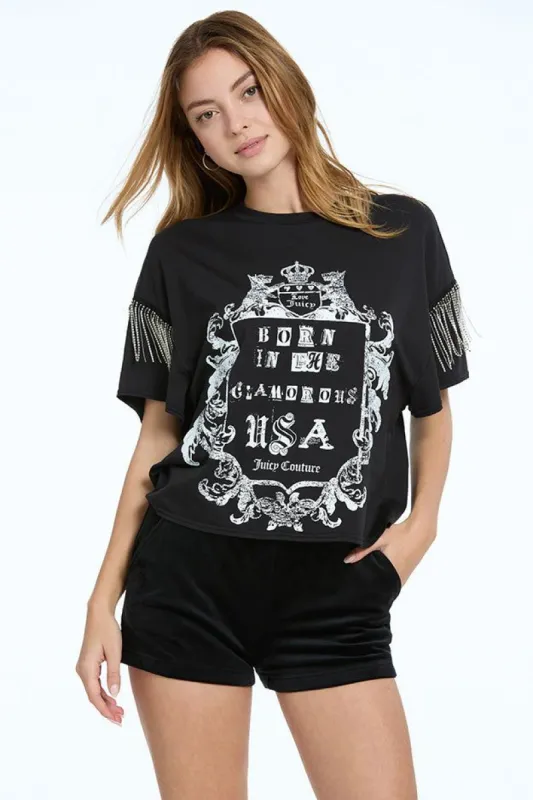Born In The Glamorous USA Tee made by Juicy Couture