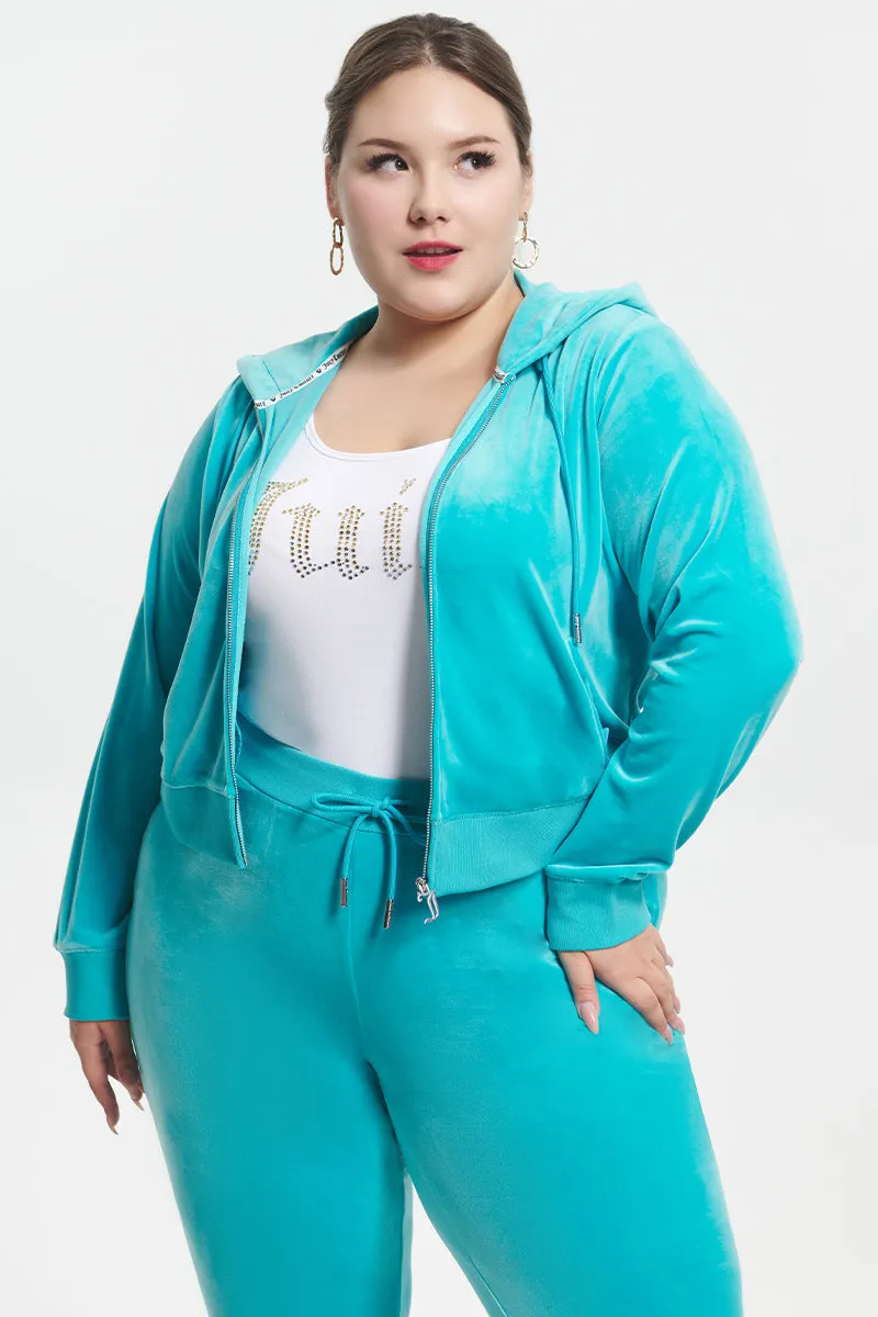 Plus-Size OG Big Bling Velour Hoodie sold by Juicy Couture product image thumbnail 3