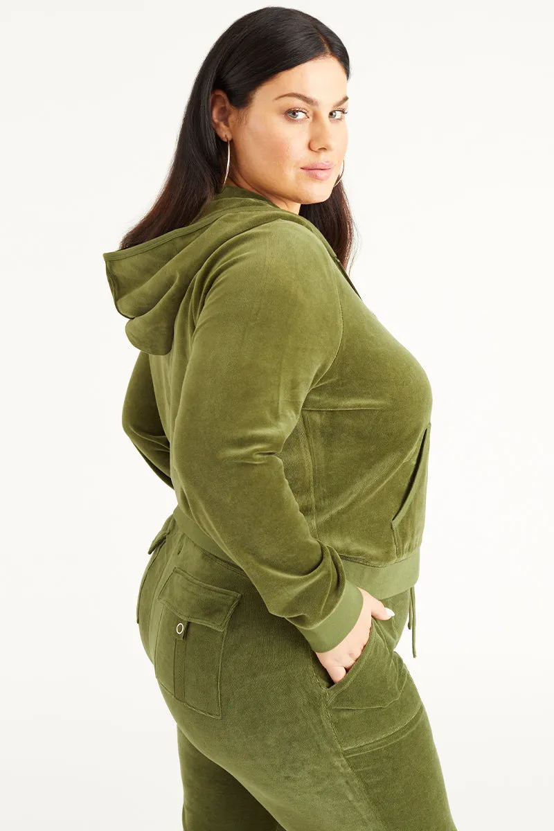 Plus-Size Icons Classic Cotton Velour Hoodie sold by Juicy Couture product image thumbnail 2