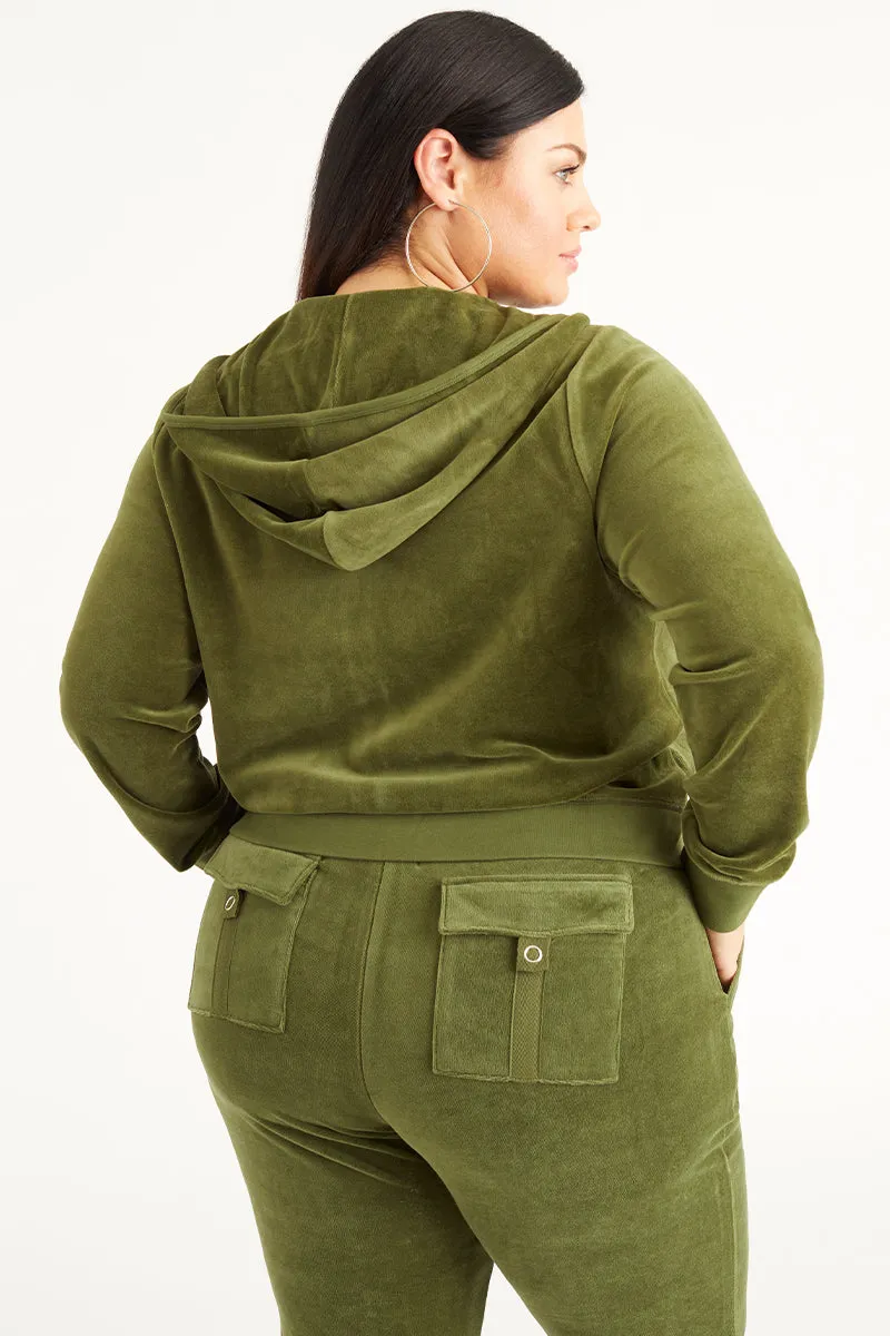 Plus-Size Icons Classic Cotton Velour Hoodie sold by Juicy Couture product image thumbnail 3