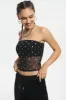 Metallic Monogram Mesh Tube Top sold by Juicy Couture