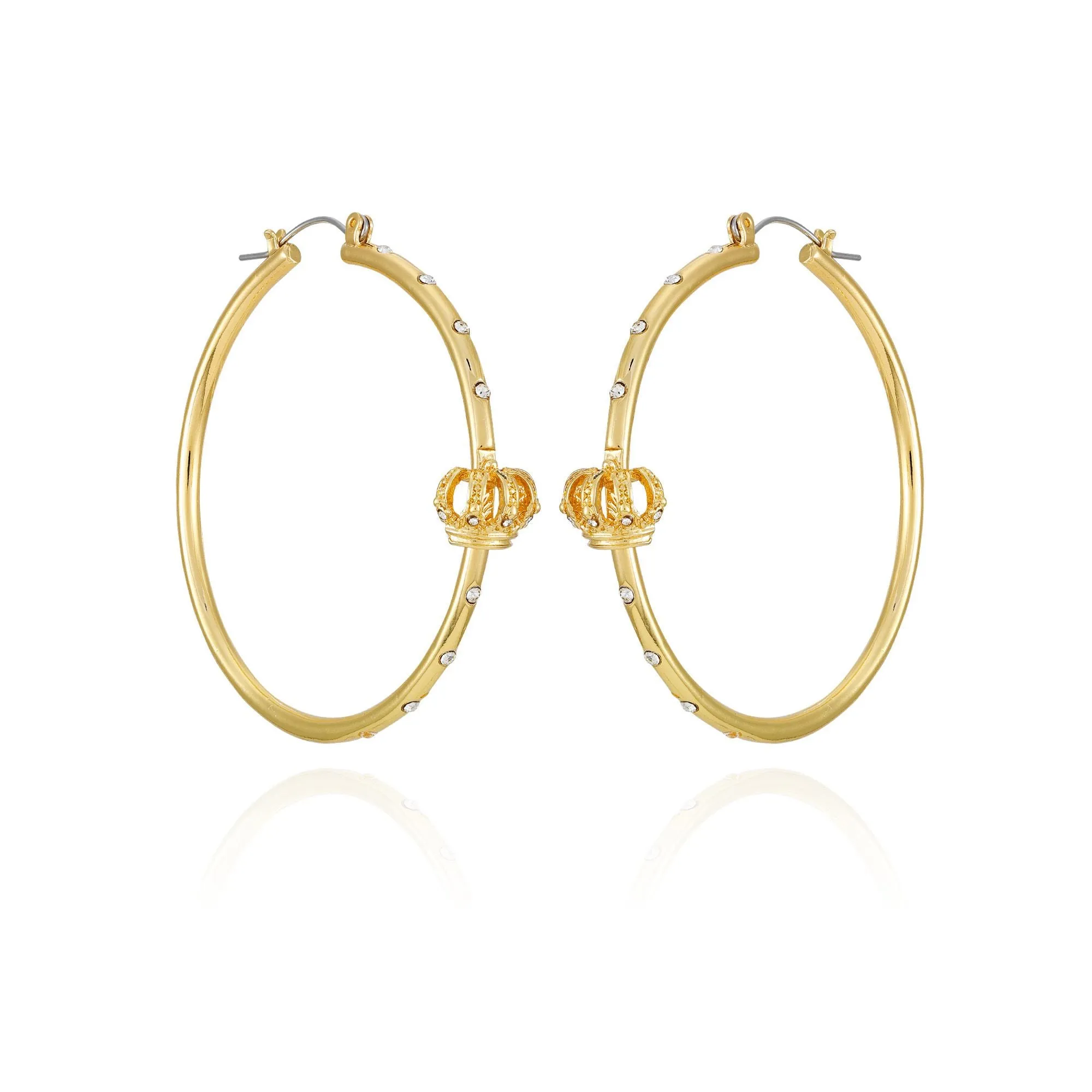Crown Hoop Earrings sold by Juicy Couture