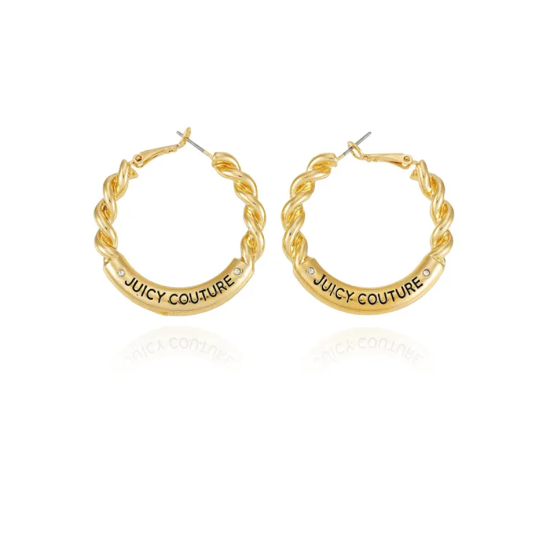 Twisted Hoop Earrings sold by Juicy Couture