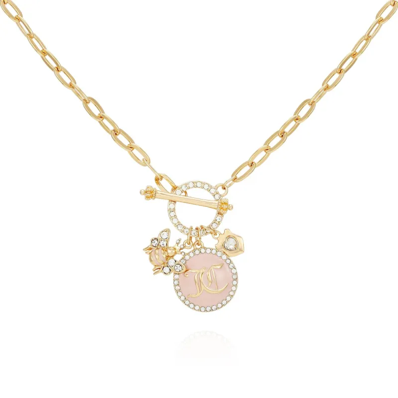 Bee Pink Pendant Charm Necklace sold by Juicy Couture