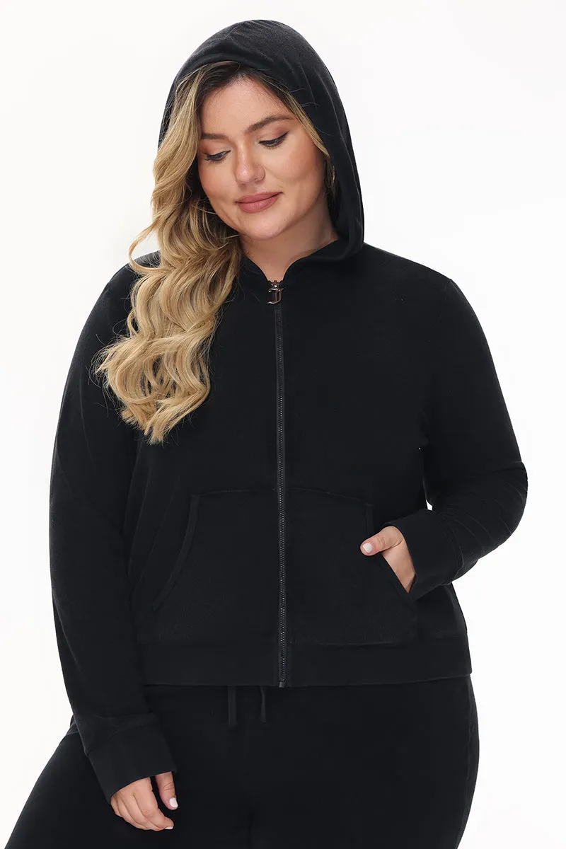 Plus-Size Big Bling Towel Terry Zip Hoodie sold by Juicy Couture product image thumbnail 2