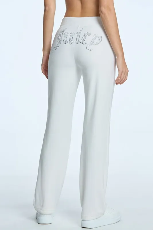 Pearly Big Bling Velour Track Pants sold by Juicy Couture