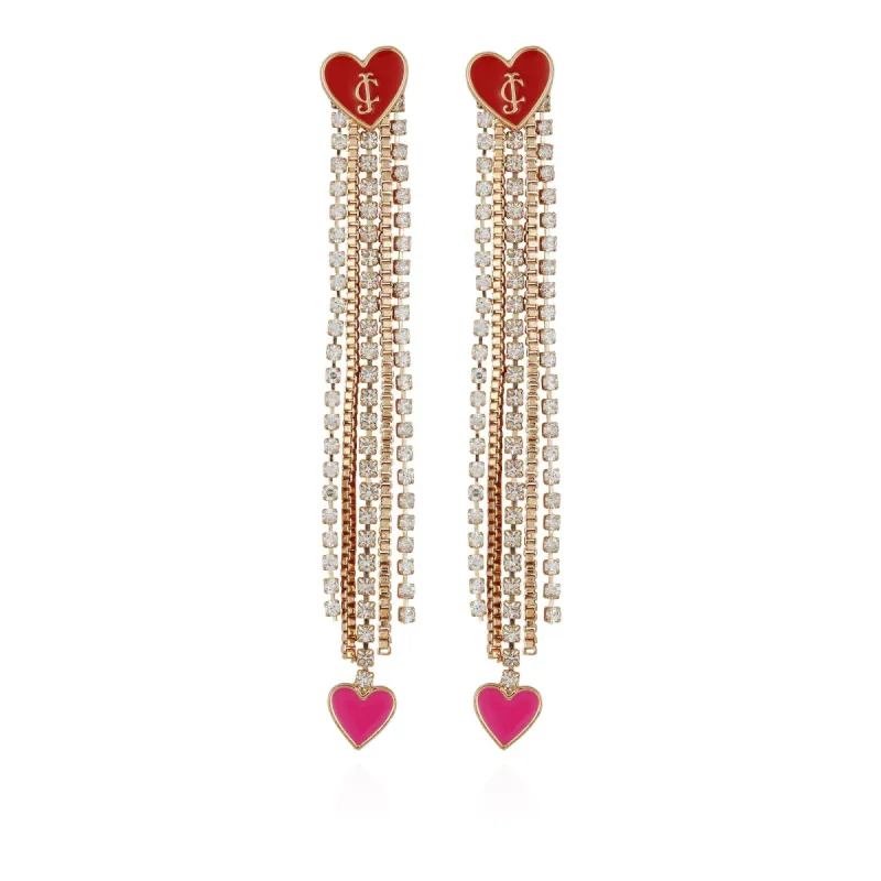 Heart Dangle Linear Drop Earrings sold by Juicy Couture