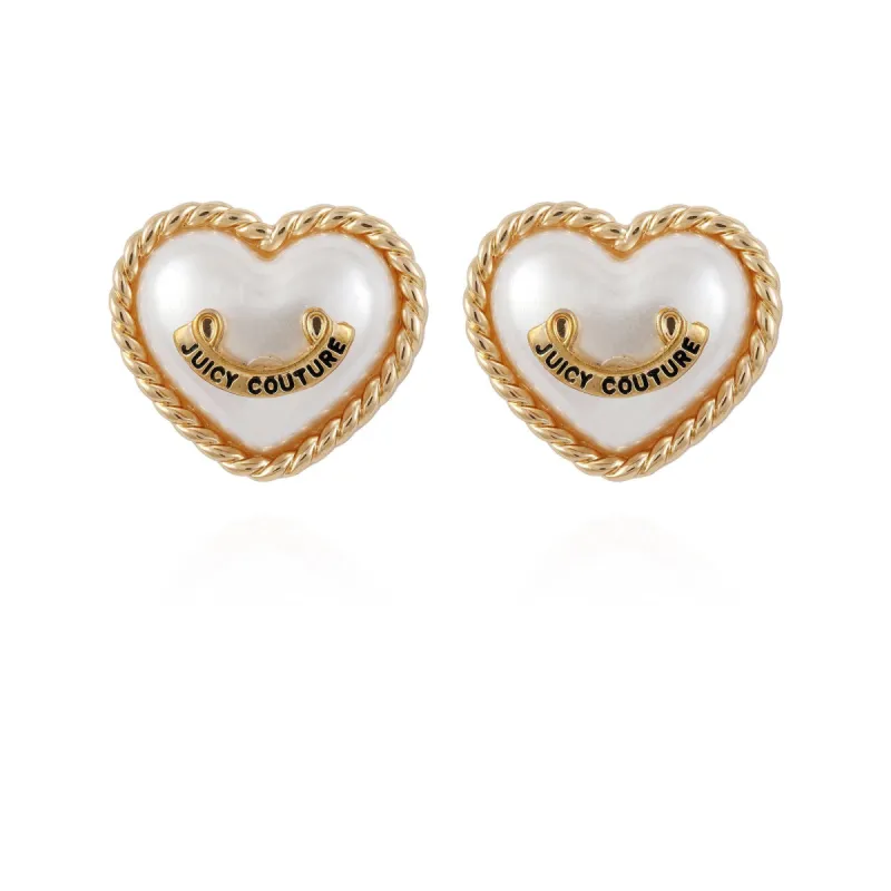 Mixed Metal Heart Stud Earrings sold by Juicy Couture