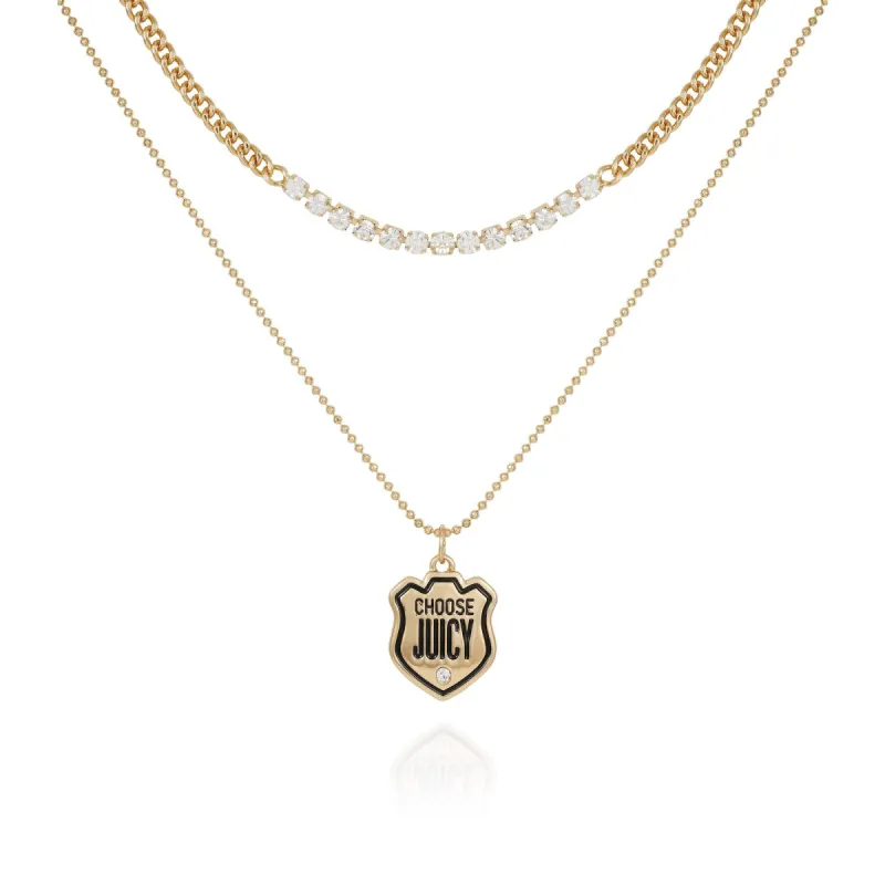 Choose Juicy Layered Necklace sold by Juicy Couture