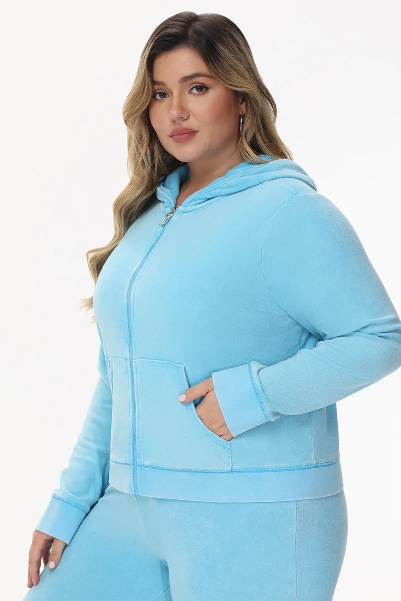 Plus-Size Big Bling Towel Terry Zip Hoodie sold by Juicy Couture product image thumbnail 3