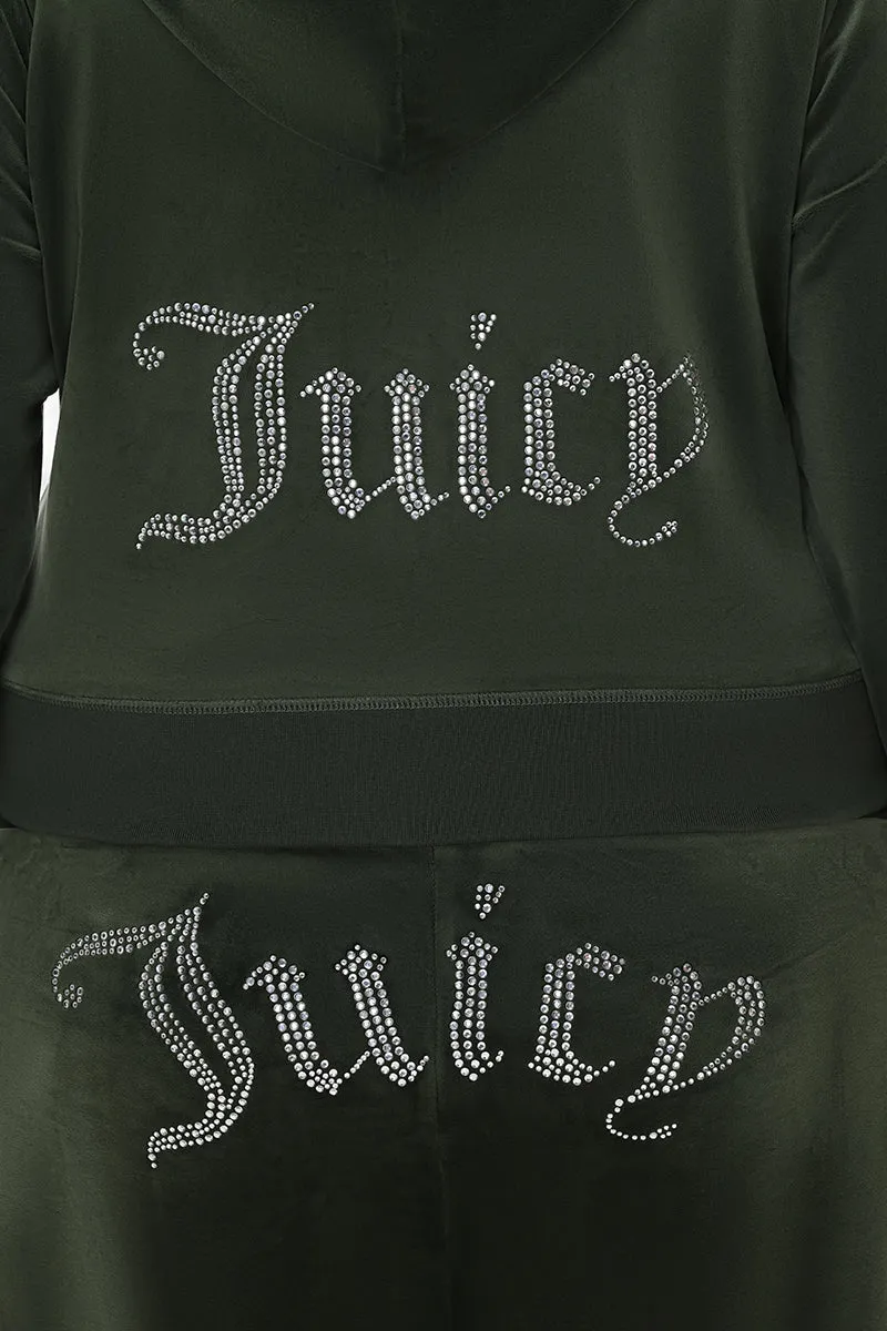 Plus-Size OG Big Bling Velour Hoodie sold by Juicy Couture product image thumbnail 4