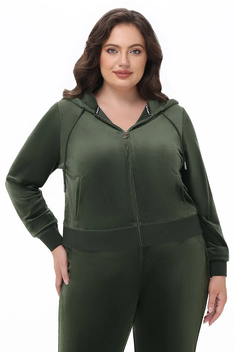 Plus-Size OG Big Bling Velour Hoodie sold by Juicy Couture product image thumbnail 2