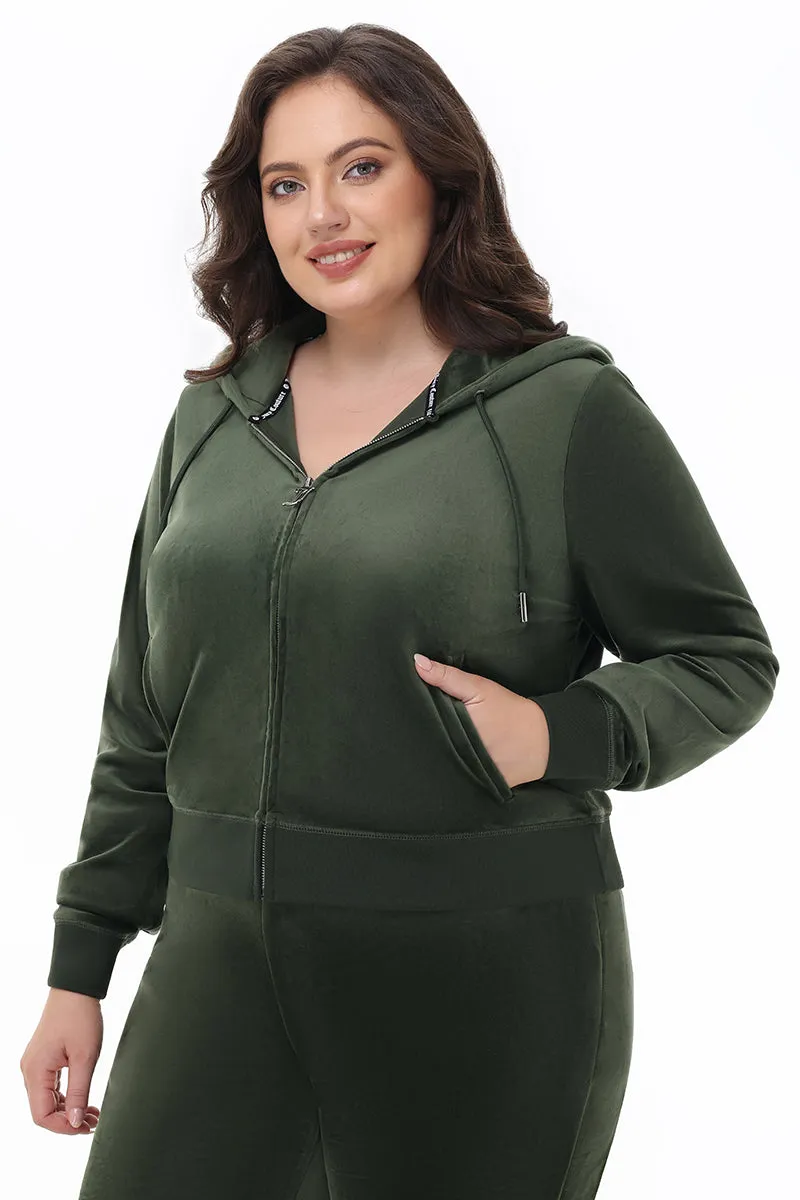 Plus-Size OG Big Bling Velour Hoodie sold by Juicy Couture product image thumbnail 3
